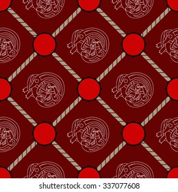 Seamless background with Celtic art and ethnic ornaments for your design