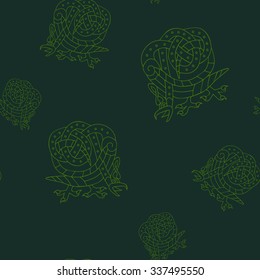 Seamless background with Celtic art and ethnic ornaments for your design
