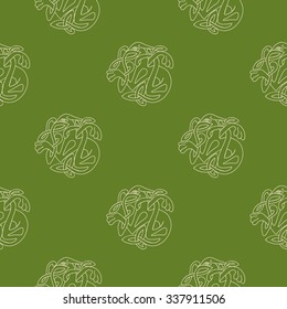 Seamless background with Celtic art and ethnic ornaments for your design