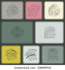 Seamless background with Celtic art and ethnic ornaments for your design