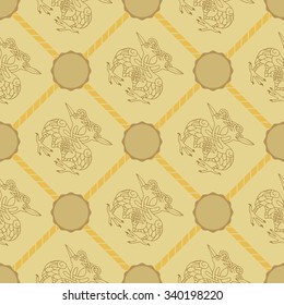 Seamless background with Celtic art and ethnic ornaments for your design