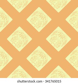 Seamless background with Celtic art and ethnic ornaments for your design