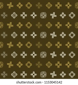 Seamless background with Celtic geometric ornament for your design