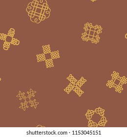 Seamless background with Celtic geometric ornament for your design