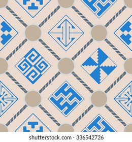 Seamless background with Celtic geometric ornament for your design