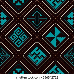 Seamless background with Celtic geometric ornament for your design