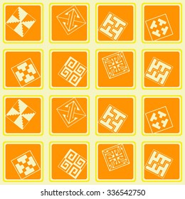 Seamless background with Celtic geometric ornament for your design