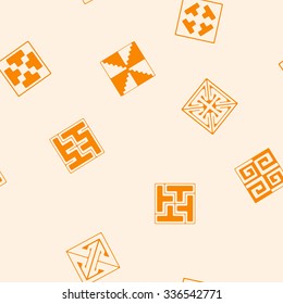Seamless background with Celtic geometric ornament for your design