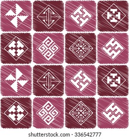 Seamless background with Celtic geometric ornament for your design