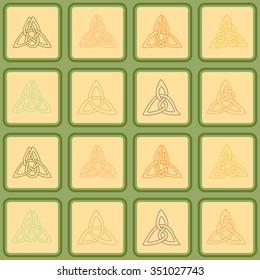 Seamless background with Celtic geometric ornament for your design