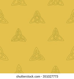 Seamless background with Celtic geometric ornament for your design