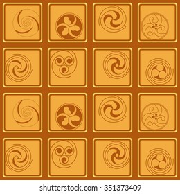 Seamless background with Celtic geometric ornament for your design