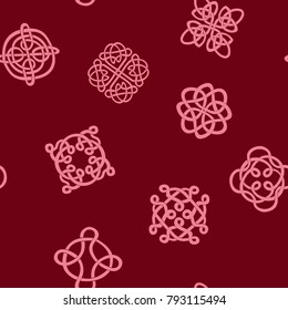 Seamless background with Celtic geometric ornament for your design