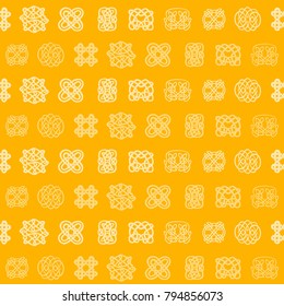 Seamless background with Celtic geometric ornament for your design