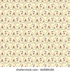 Seamless background with champignons.