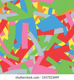 Seamless background from the chaotic colored stripes