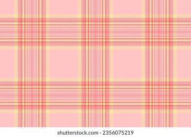 Seamless background check of texture vector plaid with a pattern fabric tartan textile in light and navajo white colors.