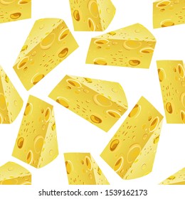 Seamless background with cheese slices. Food label, wrapping paper, price tag, big sale, food advertising