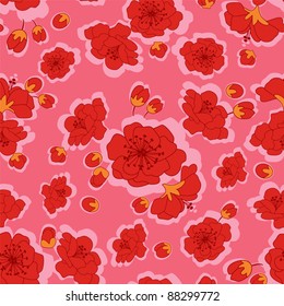 seamless background Cherry Blossom