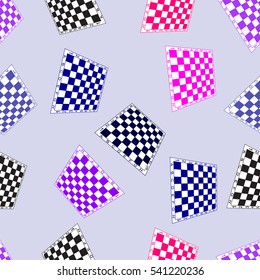 Seamless background with chess boards