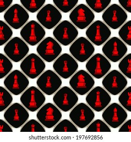 Seamless background with chess figures