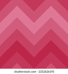 Seamless background with chevron pattern. Trend color of the year 2023 Viva Magenta. Design texture elements for banners, covers, posters, backdrops, walls. Vector illustration.