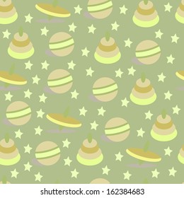 Seamless background of children's toys