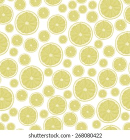 seamless background of chopped lemon