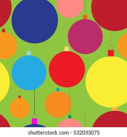 seamless background with Christmas decorations