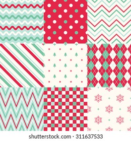 seamless background christmas geometric pattern