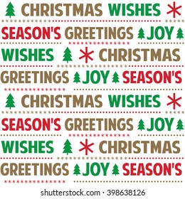 Seamless background with Christmas Script suitable for wrapping, wallpaper, decoration background 