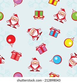 seamless background of Christmas and snowflake concept vector