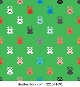 seamless background with Christmas symbols
