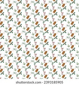 seamless background of christmas theme