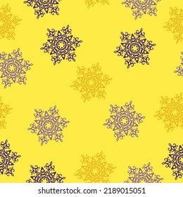 Seamless background with Christmas tree  Design illustration. A lot of fir-trees. Decorative wallpaper, good for printing. 