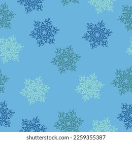 Seamless background with Christmas tree  Doodles. Seamless colorful winter pattern on black background. Vector illustration.