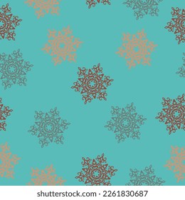 Seamless background with Christmas tree  Doodles. Seamless colorful winter pattern on black background. Vector illustration.