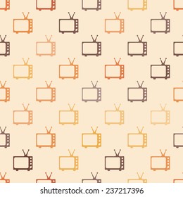 Seamless background with cinema symbols