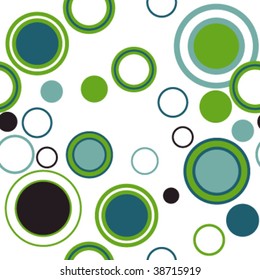 Seamless background with circles. Easy to edit vector image.