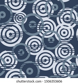 Seamless background with circles. Grunge.