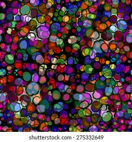 seamless background of circles handmade. Vector