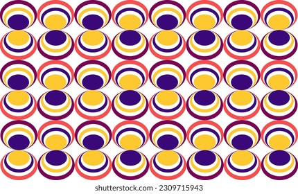 fondo sin inconvenientes con círculos de múltiples patrones de repetición de color, diseño de imagen repleto para impresión de tejido
