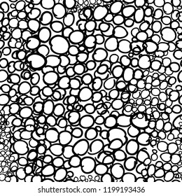 Seamless background of circles. Vector