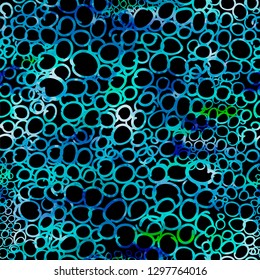 Seamless background of circles. Vector