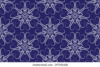 A seamless background of circular patterns. Seamless patterns from shapes color. A star-shaped pattern.