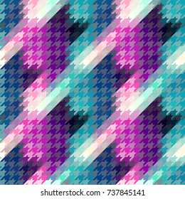 Seamless background. Classic Hounds-tooth pattern in abstract style.