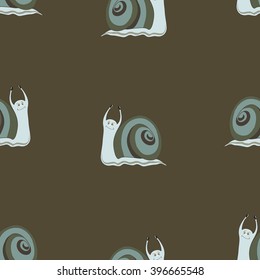 Seamless background with cochleas