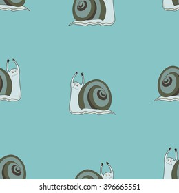 Seamless background with cochleas