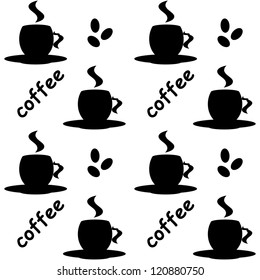 Seamless background of coffee