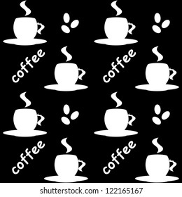Seamless background of coffee